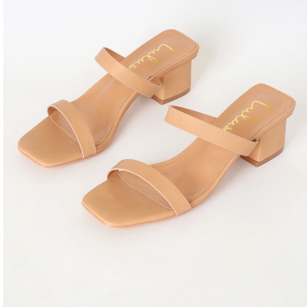 Lulus Low Heal Mules/Sandals